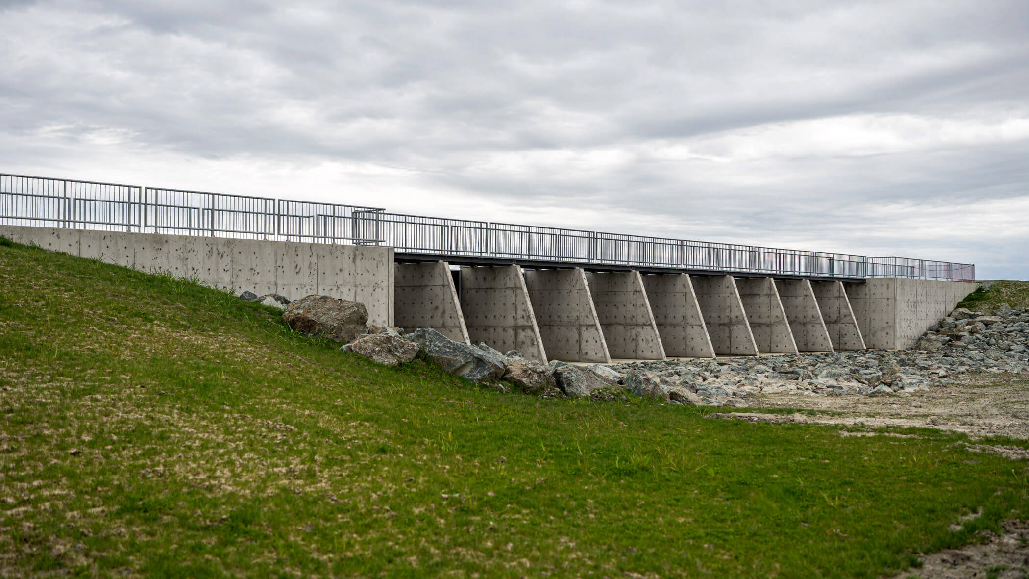 New dam in Snohomish County, just south of Stanwood, Washington