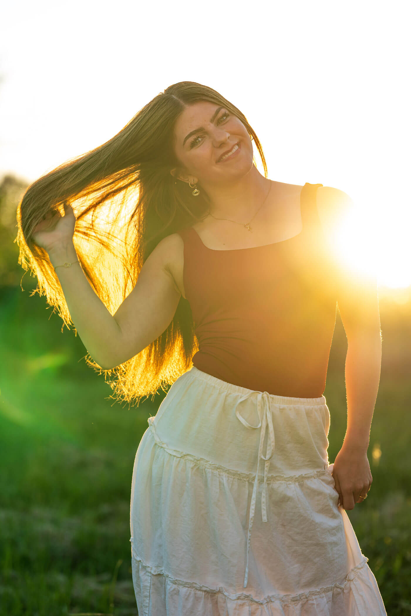 Stanwood high school varsity senior Jasia with soccer ball